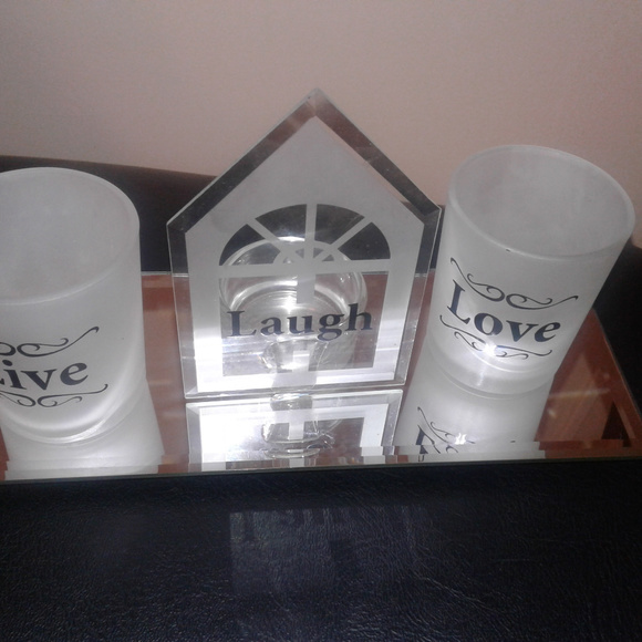 Sophia Elan Home Glass Candle Holder Set - Picture 4 of 4